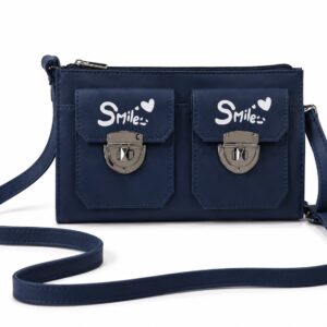 Smile PU Leather Crossbody Bag
