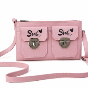 Smile PU Leather Crossbody Bag