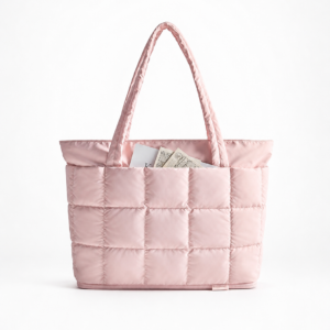 Expandable Puffy Tote Bag