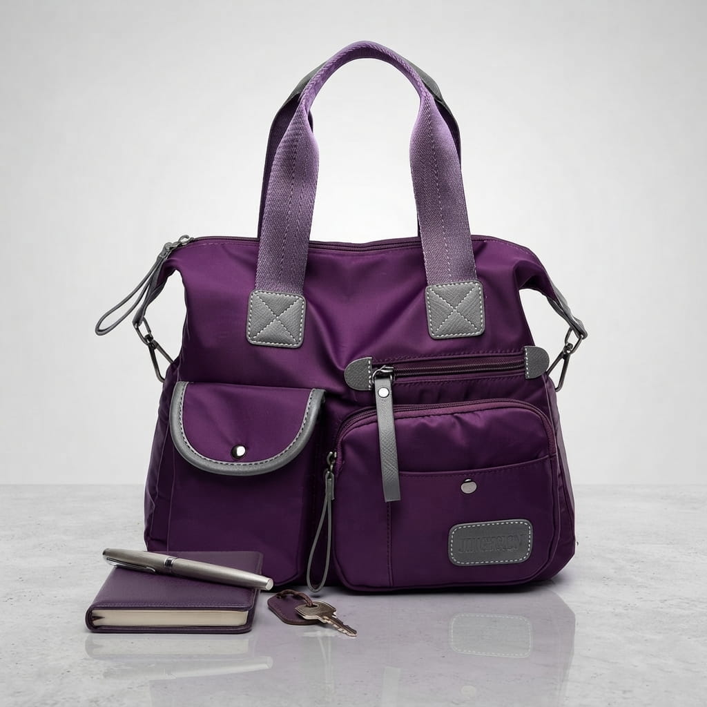 Multi Pockets Nylon Tote Bag (Waterproof) - Image 3