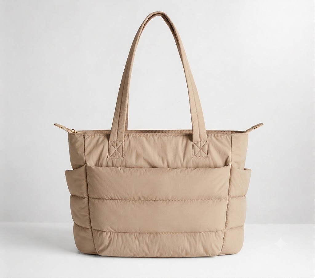 Cloud-Soft Quilted Puffer Tote Bag - Image 9