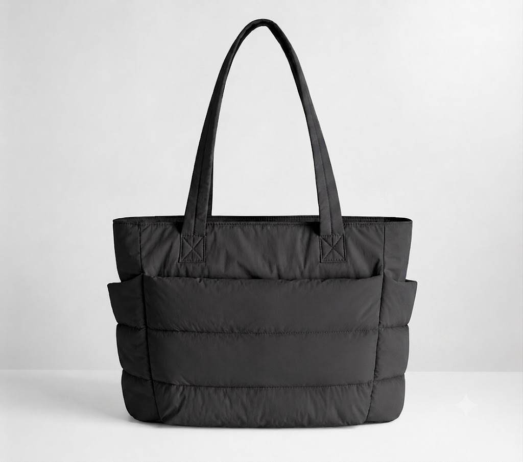 Cloud-Soft Quilted Puffer Tote Bag - Image 8